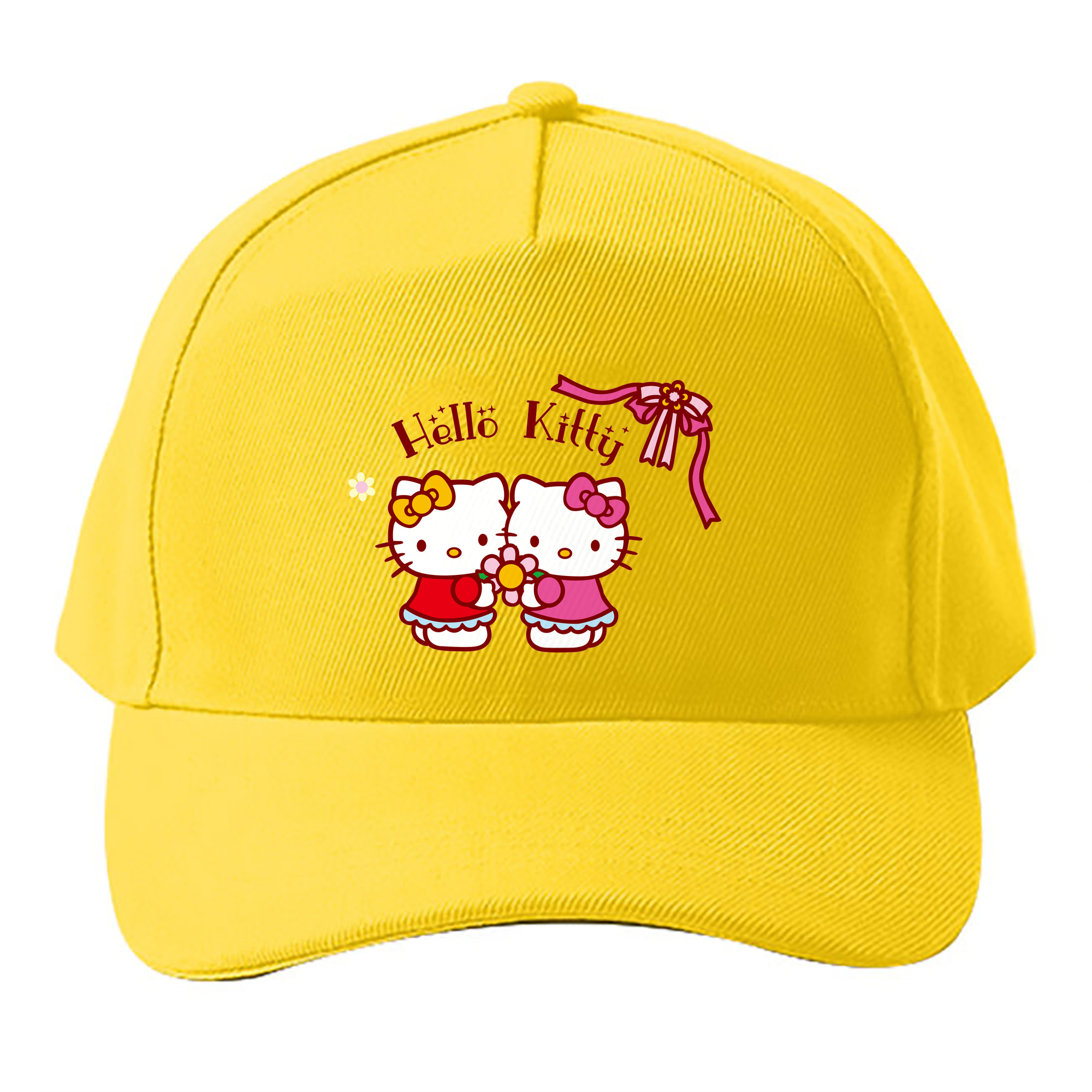 （画像用） Hello Kitty ハローキティ ベースボールキャップ 綿100％ 男女兼用 帽子 スポーツ